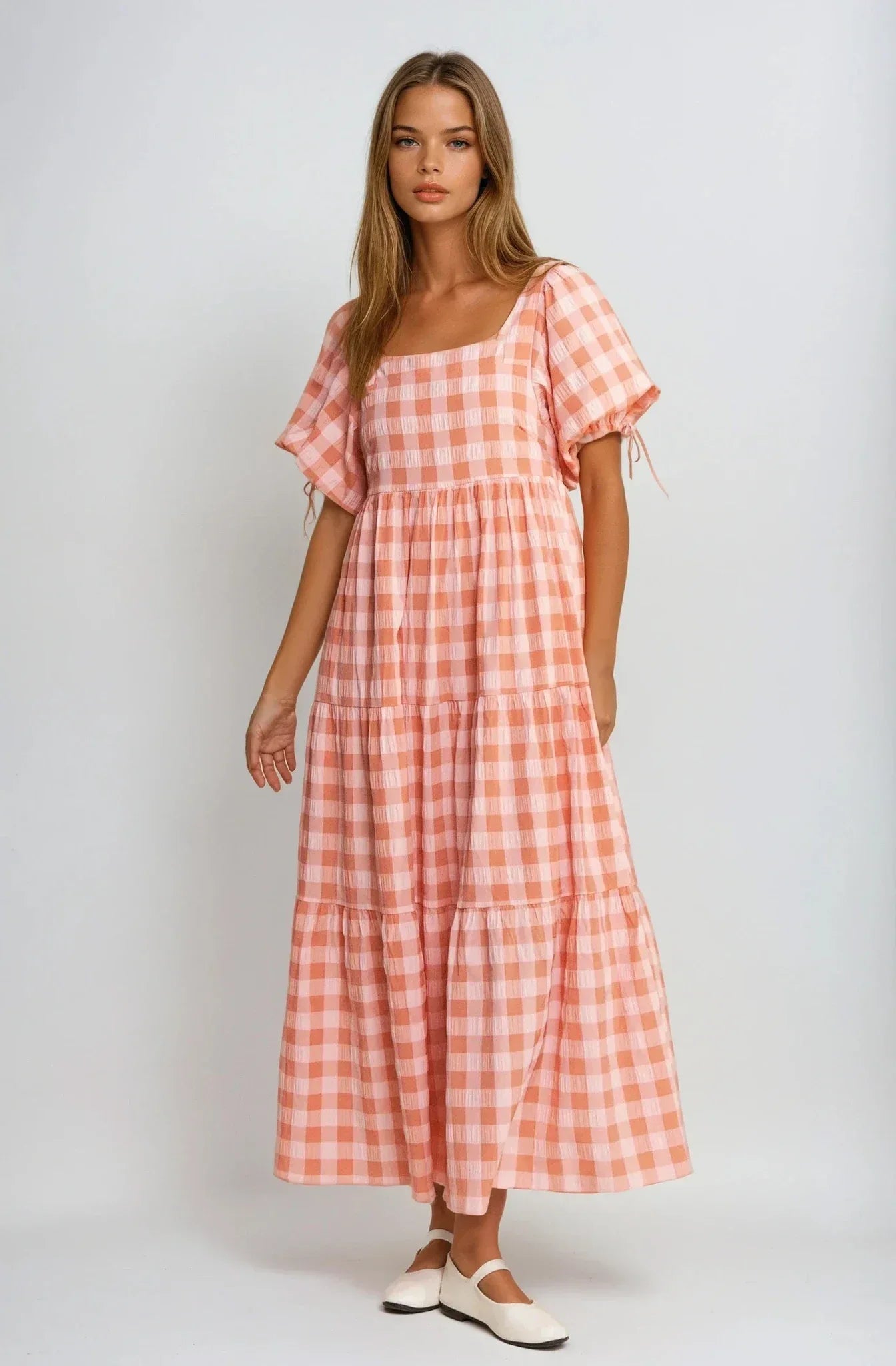 PRE-ORDER: Checkered Maxi Dress - Styled by Ashley Brooke