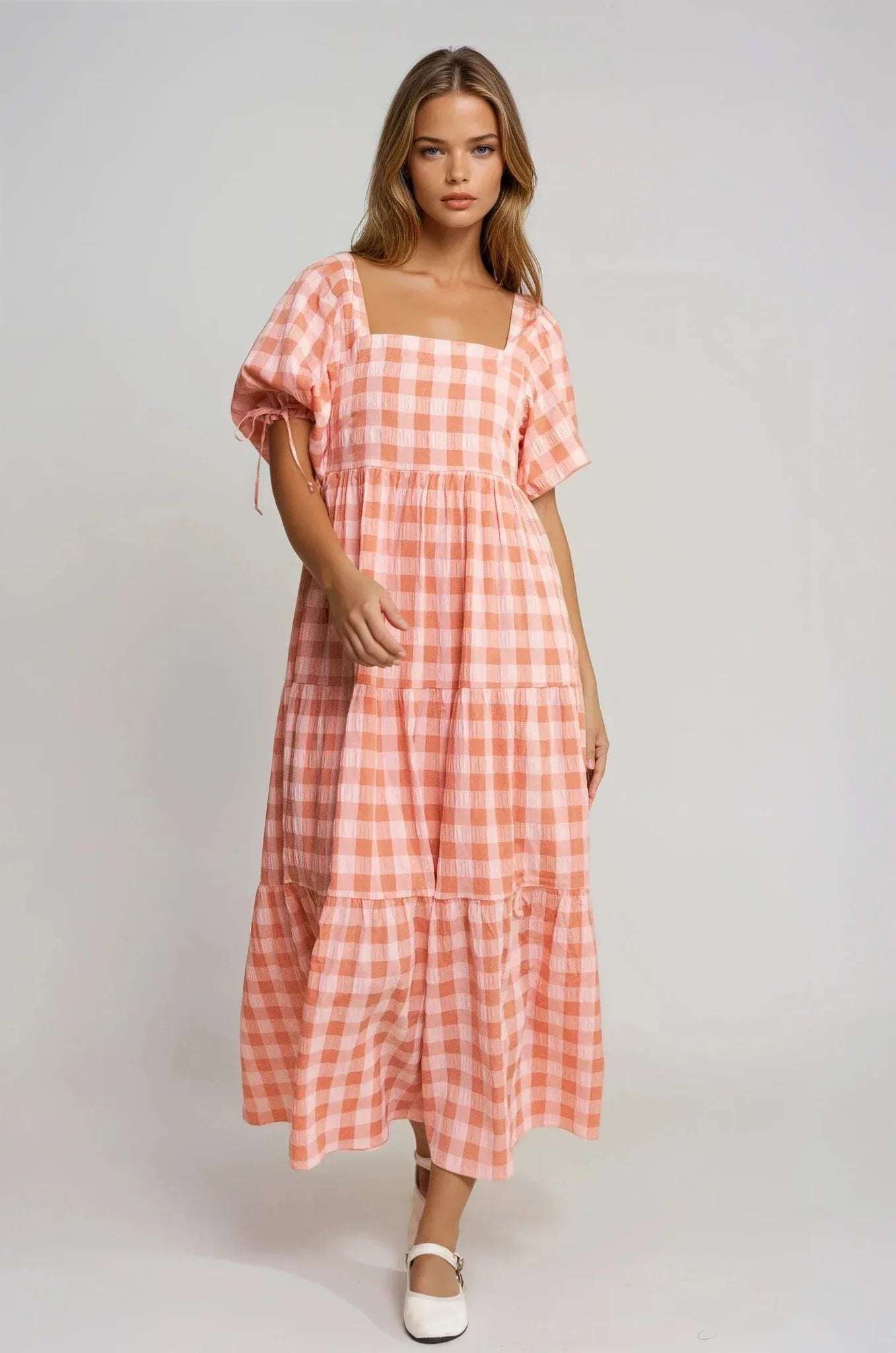 PRE-ORDER: Checkered Maxi Dress - Styled by Ashley Brooke