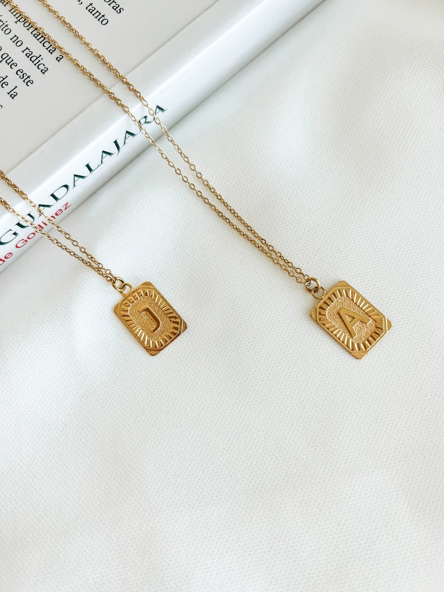 18k Gold Plated Initial Necklace - Styled by Ashley Brooke