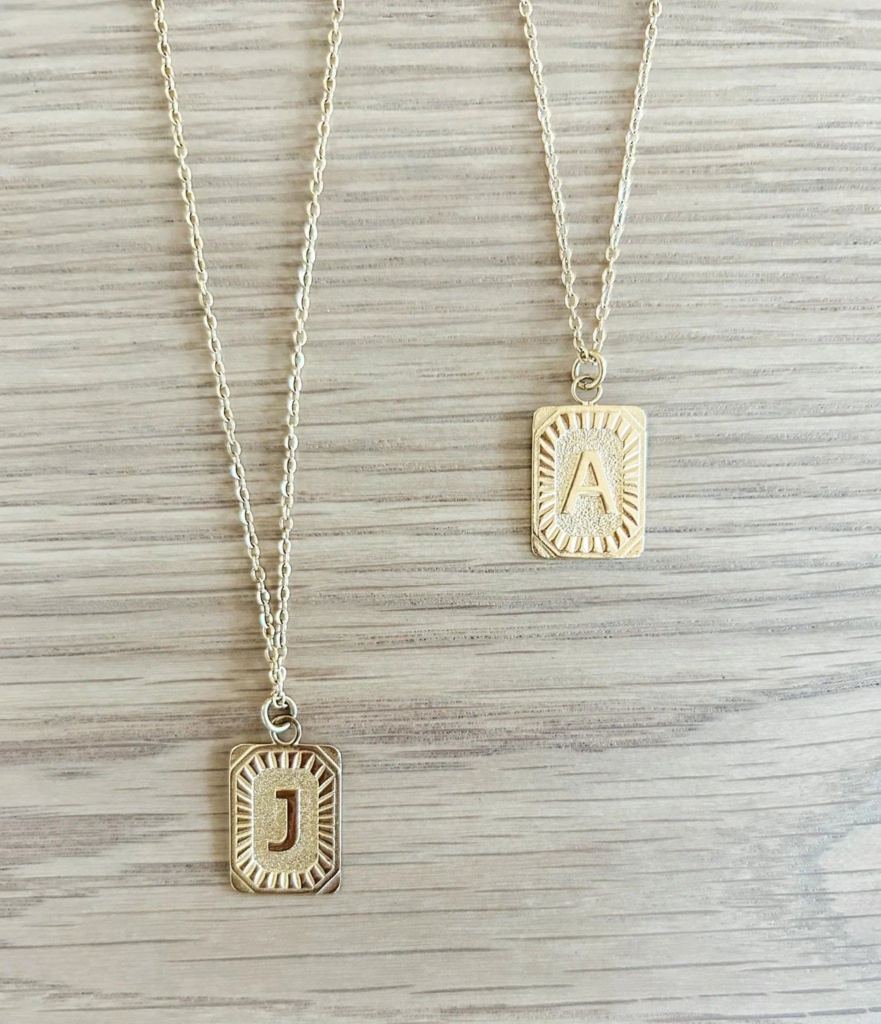 18k Gold Plated Initial Necklace - Styled by Ashley Brooke