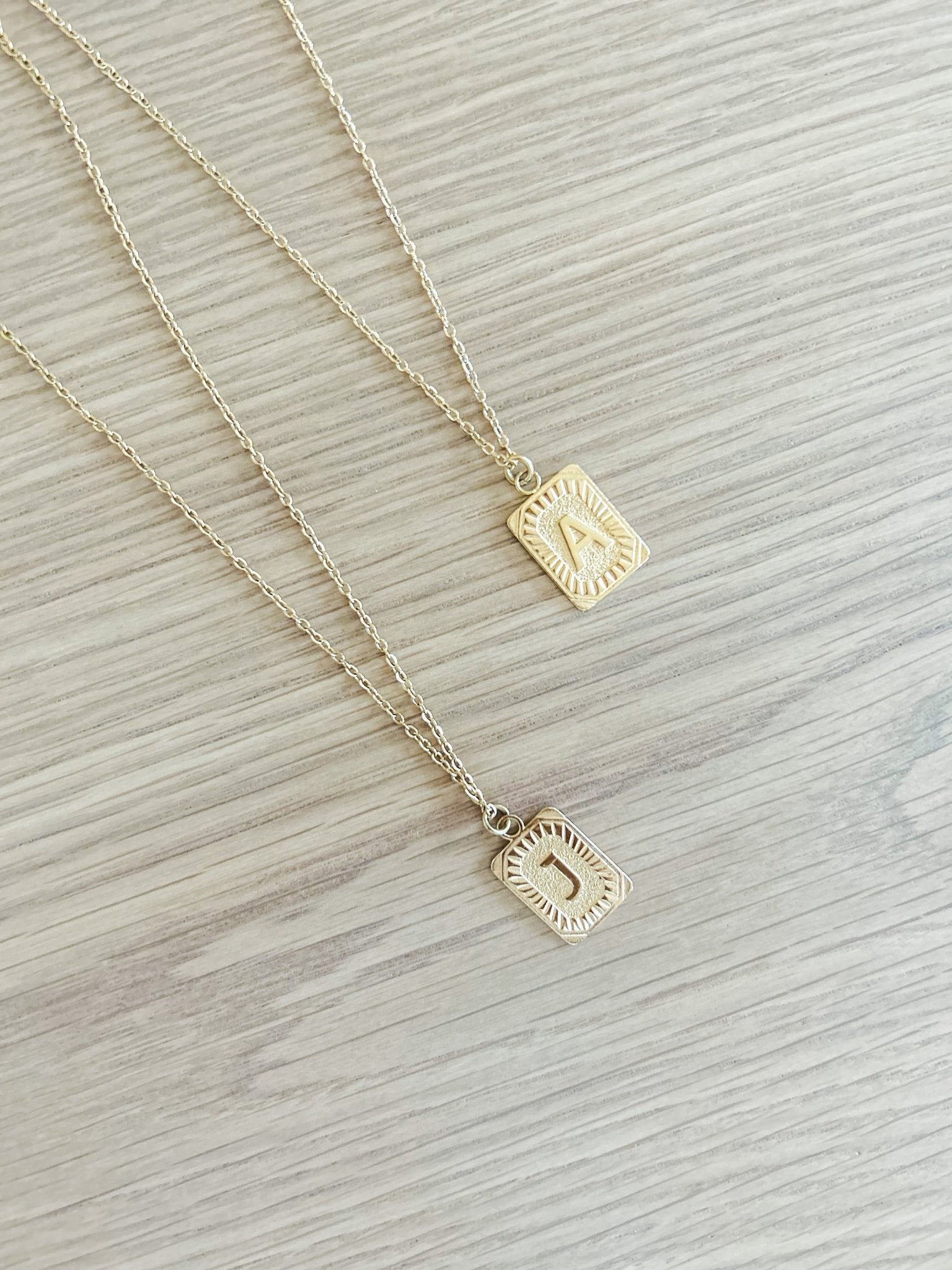 18k Gold Plated Initial Necklace - Styled by Ashley Brooke