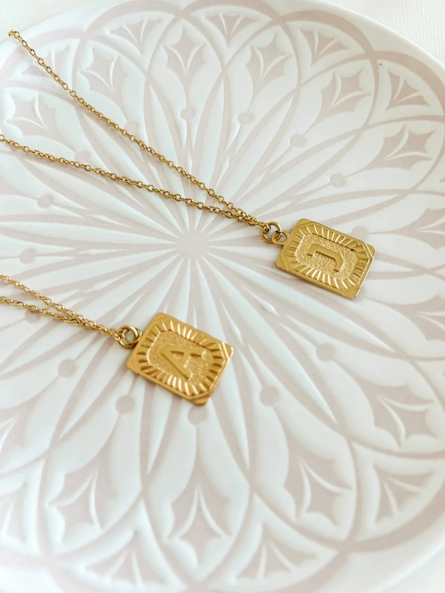 18k Gold Plated Initial Necklace - Styled by Ashley Brooke