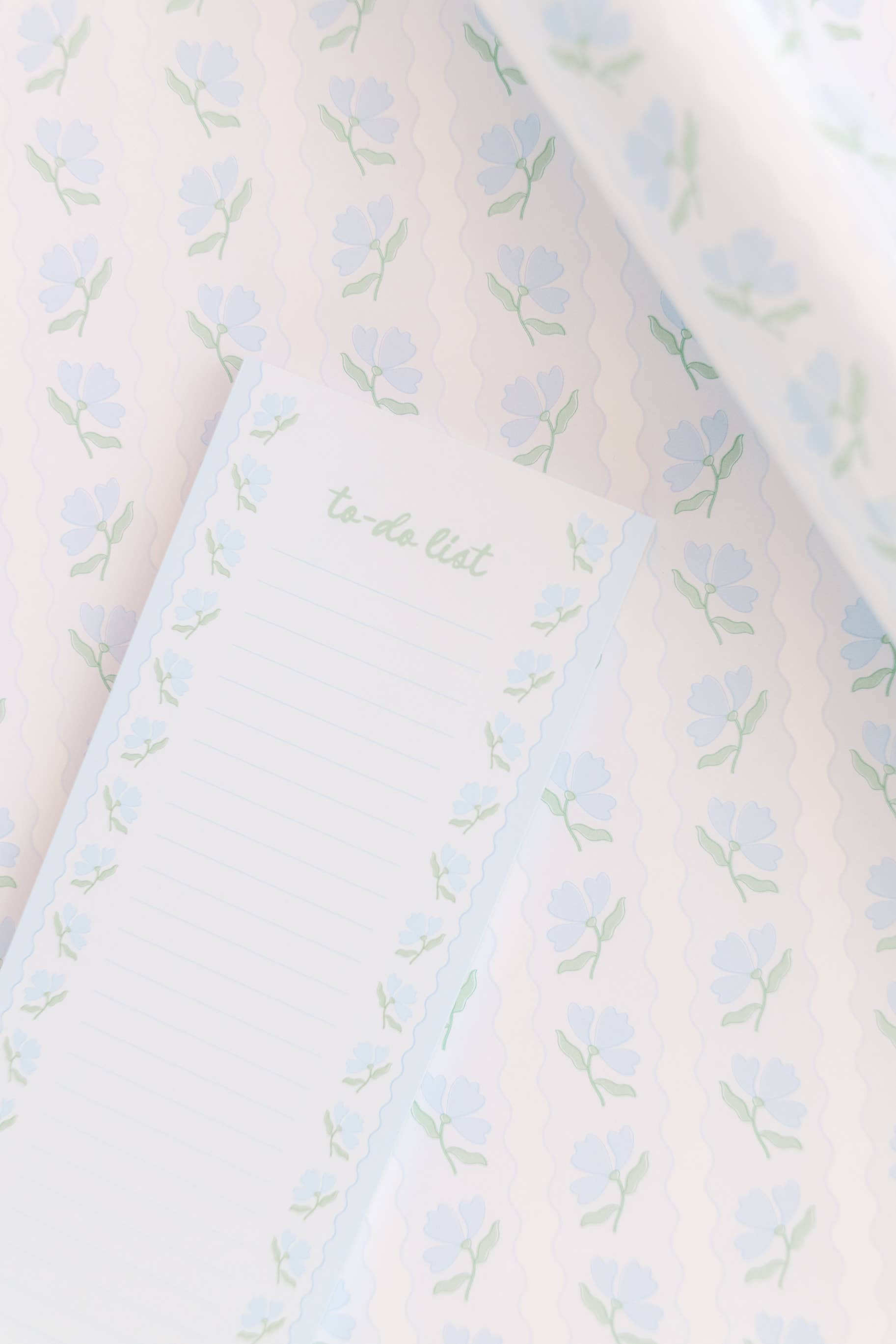 Blue Floral List Notepad - Styled by Ashley Brooke