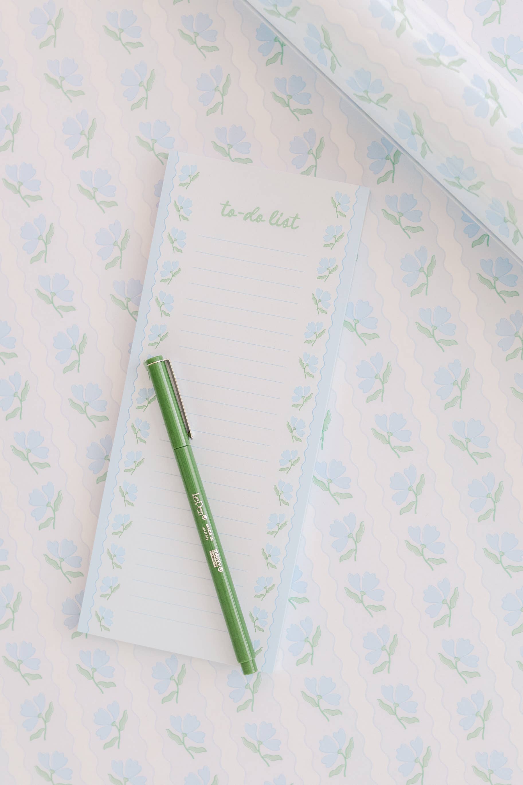 Blue Floral List Notepad - Styled by Ashley Brooke