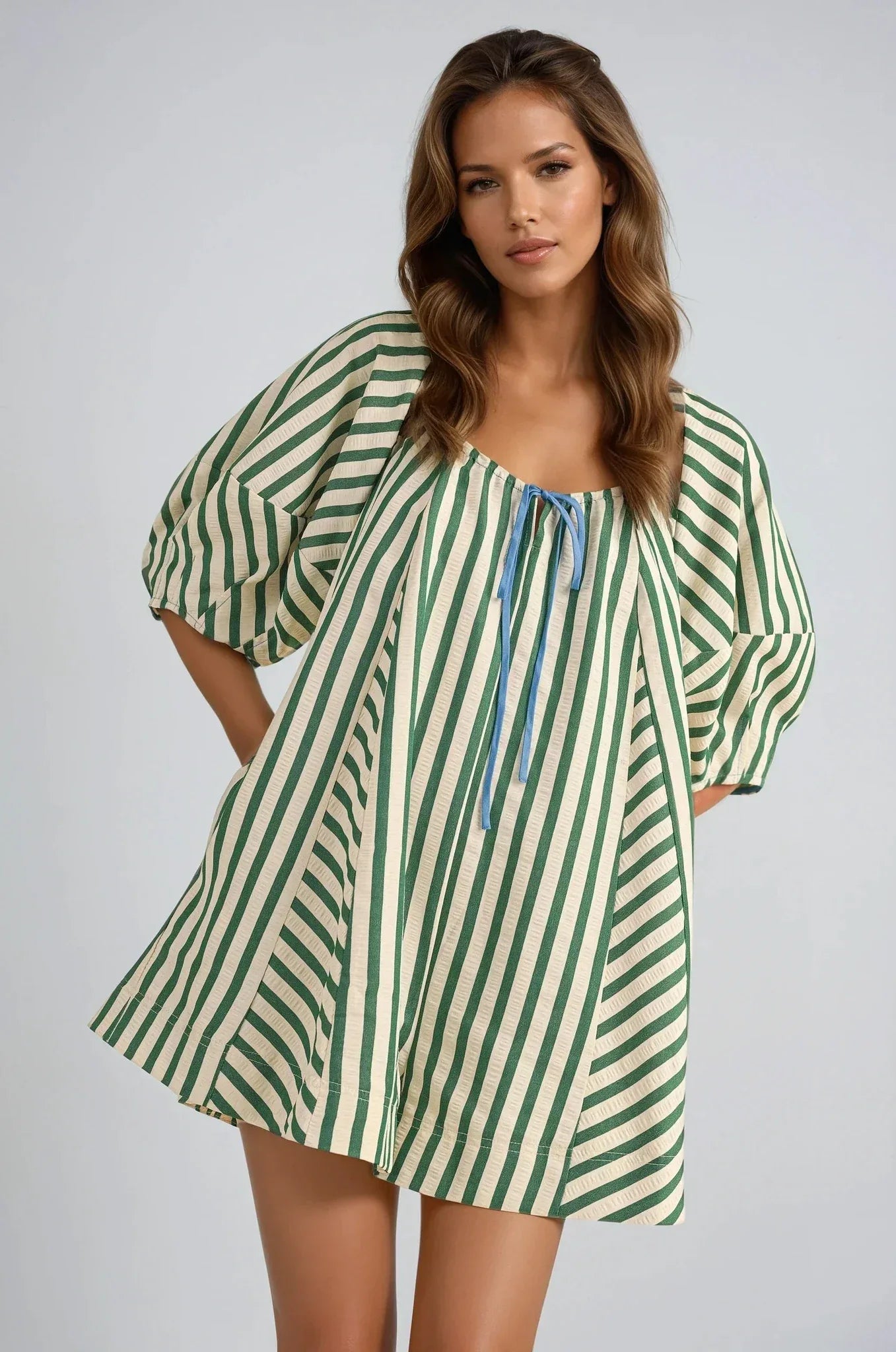 Bop Around Playsuit Romper in Green - Styled by Ashley Brooke