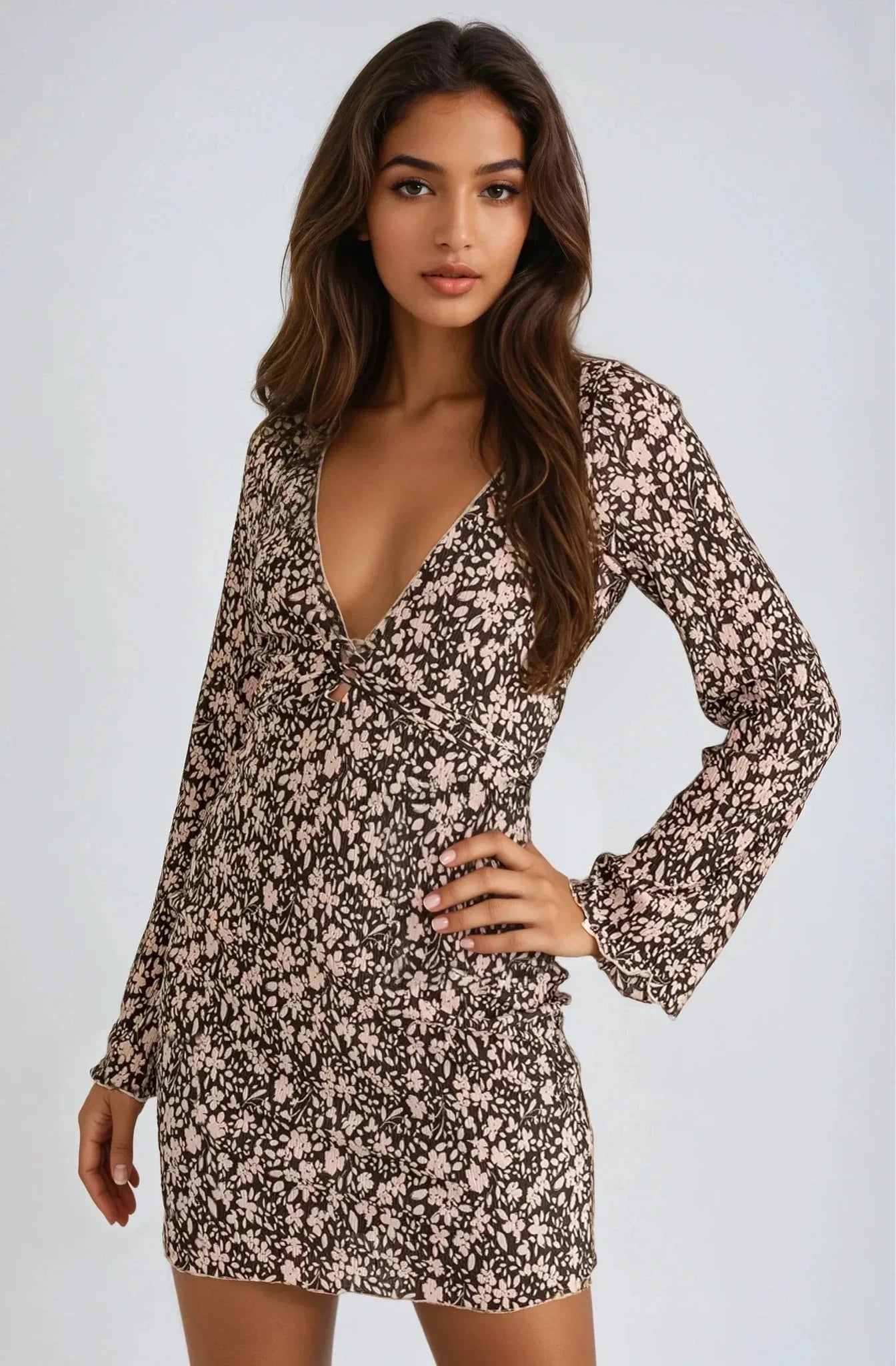 Long Sleeve Mini Dress - Styled by Ashley Brooke