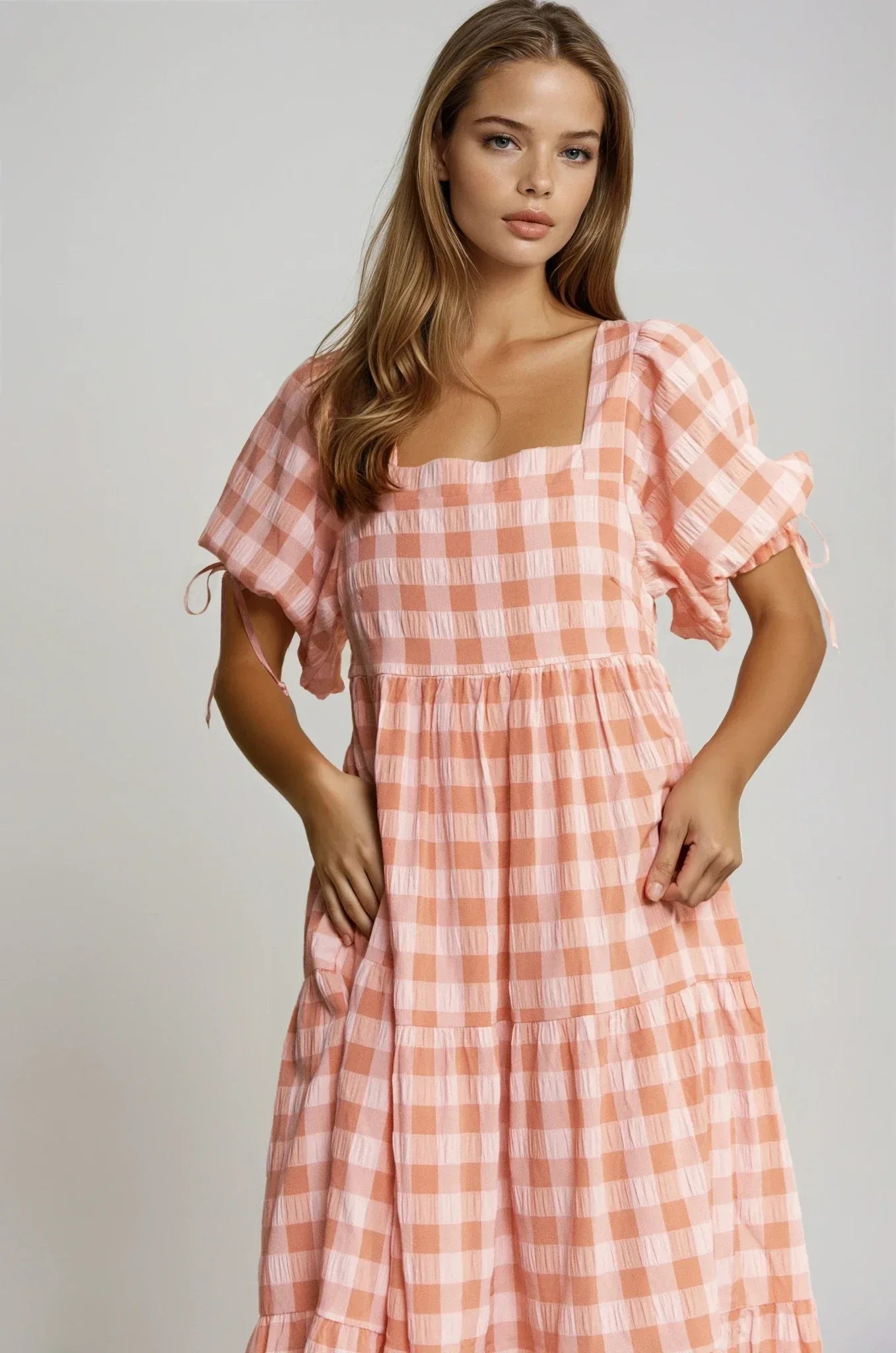 PRE-ORDER: Checkered Maxi Dress - Styled by Ashley Brooke