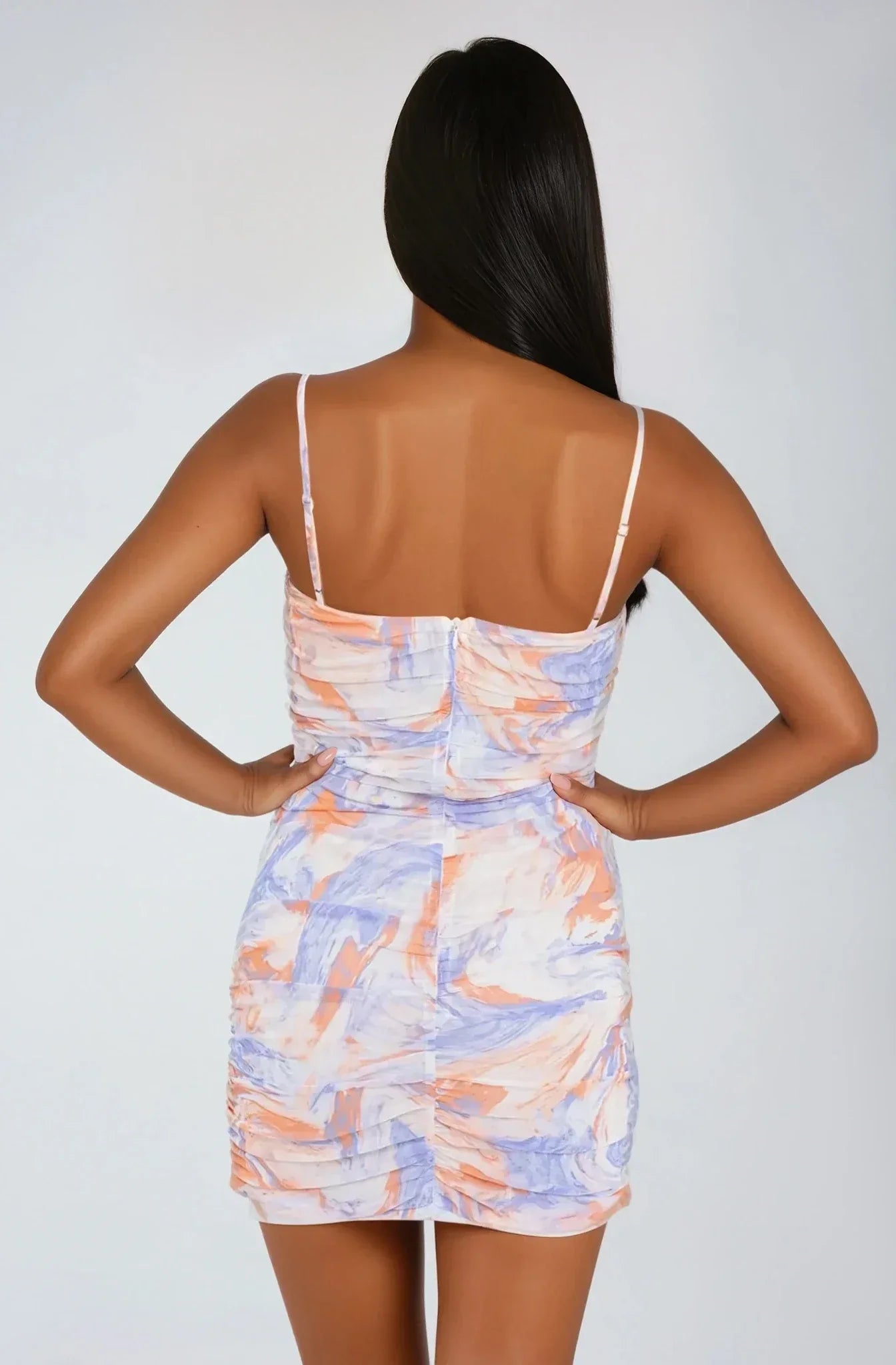 Ruched Bodycon Mini Dress - Styled by Ashley Brooke