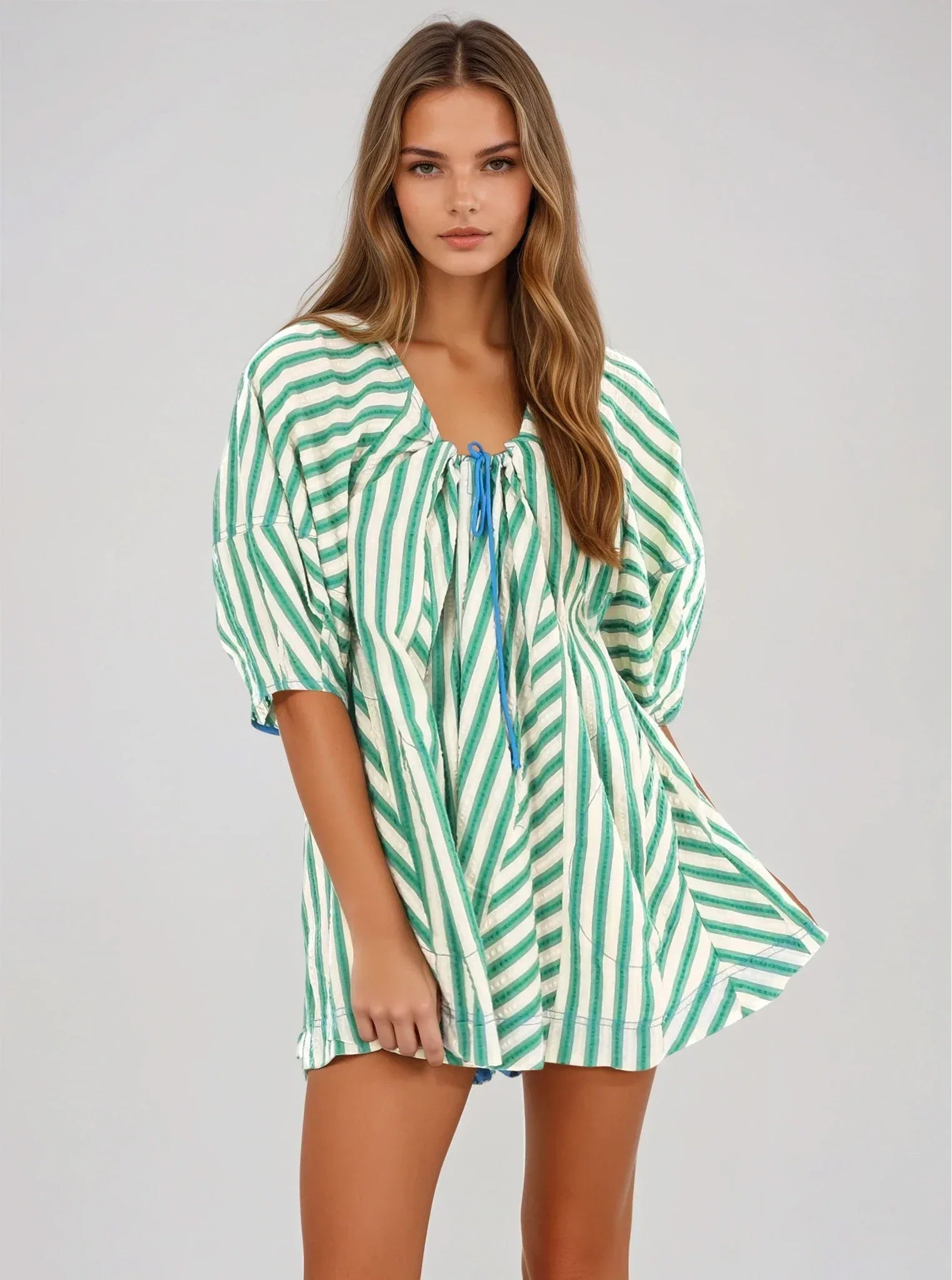 Bop Around Playsuit Romper in Green - Styled by Ashley Brooke