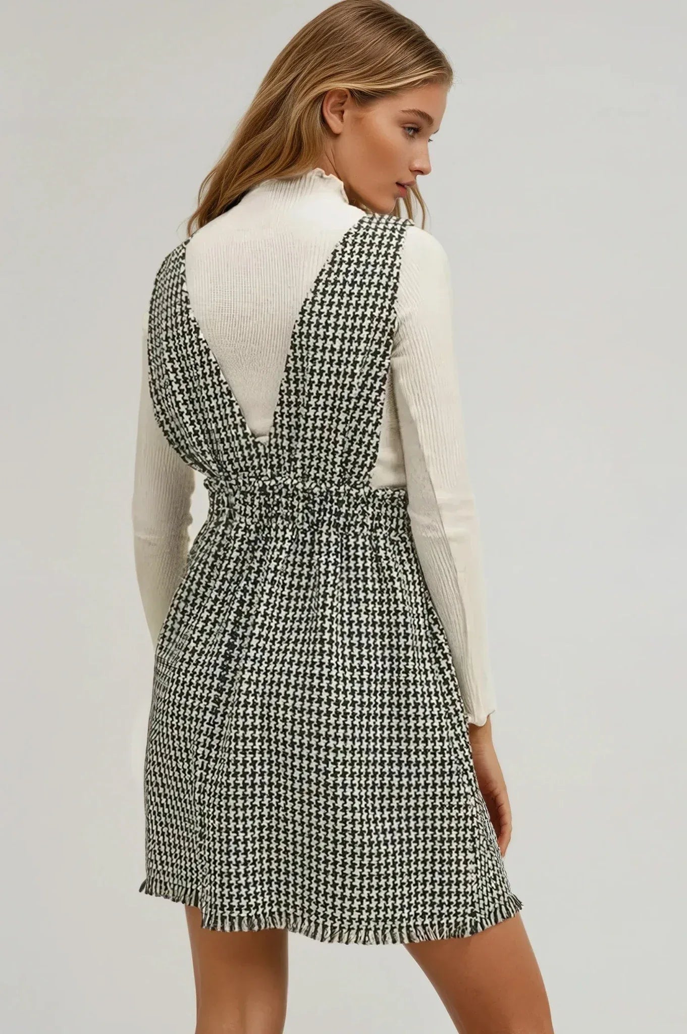 Black and White Tweed Dress - Styled by Ashley Brooke