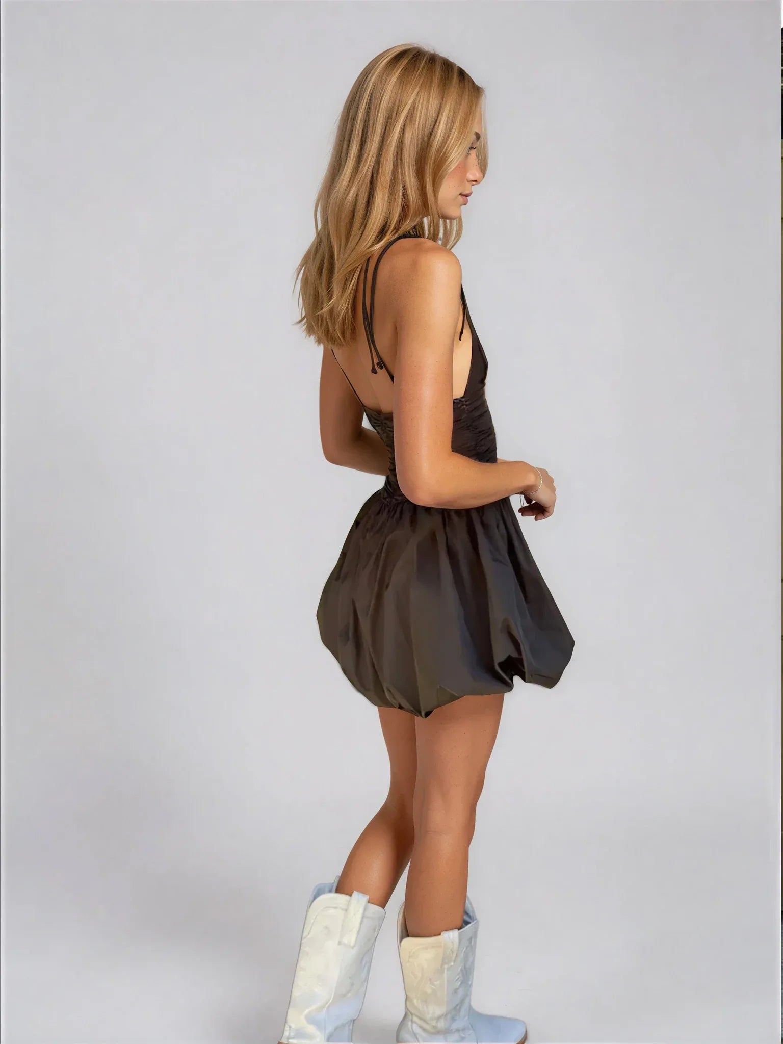 Black Fit and Flare Mini Dress - Styled by Ashley Brooke