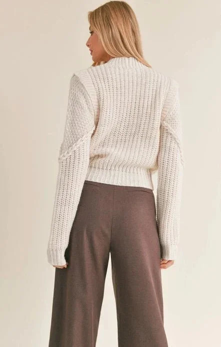 Braided Detail Sweater - Styled by Ashley Brooke