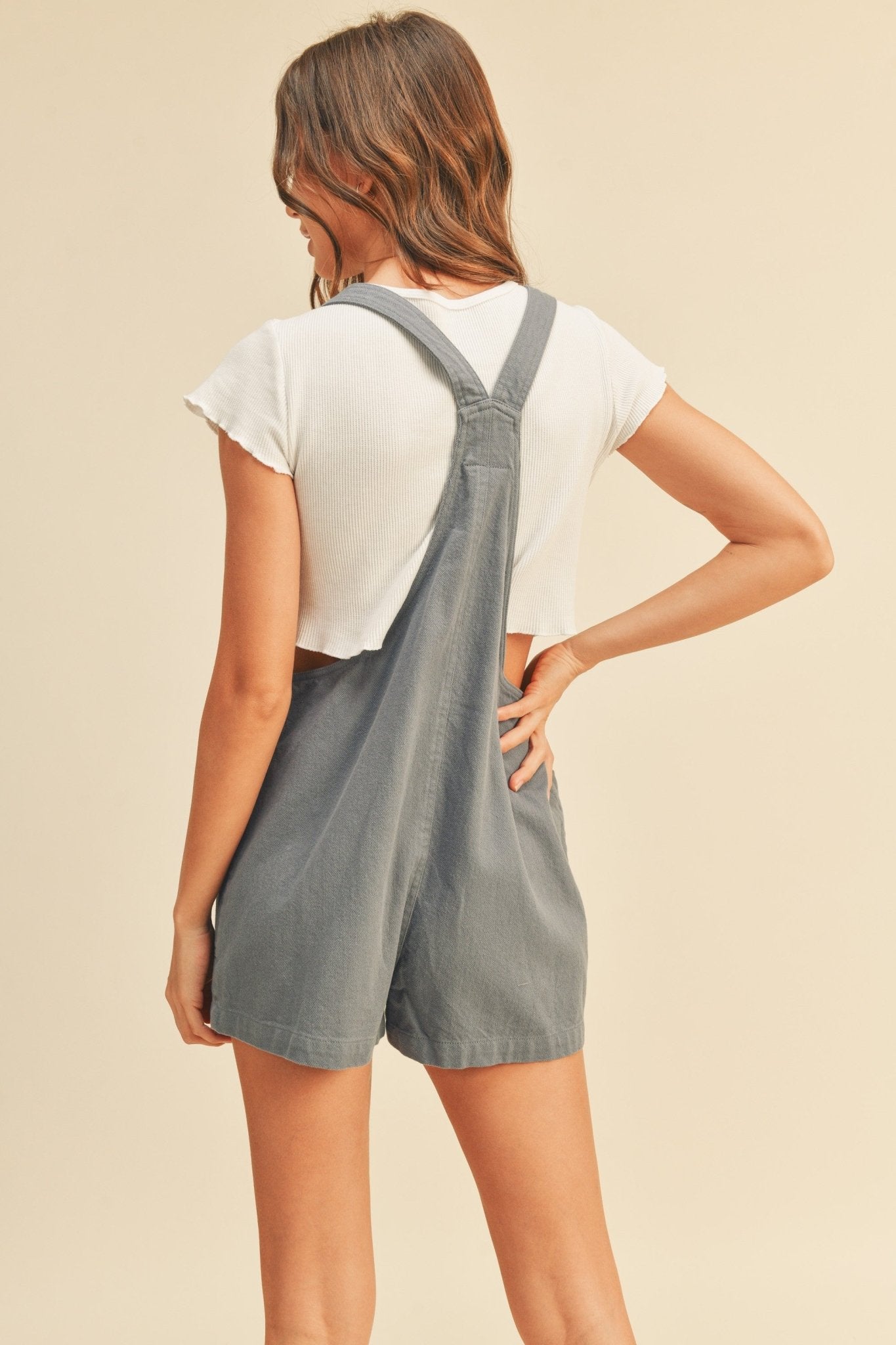 Cotton Washed Romper - Styled by Ashley Brooke