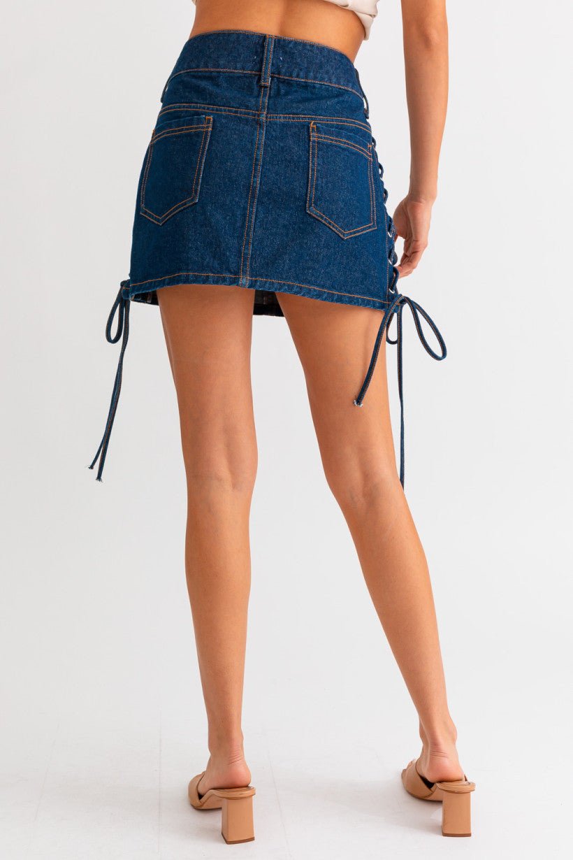 Denim Mini Skirt - Styled by Ashley Brooke