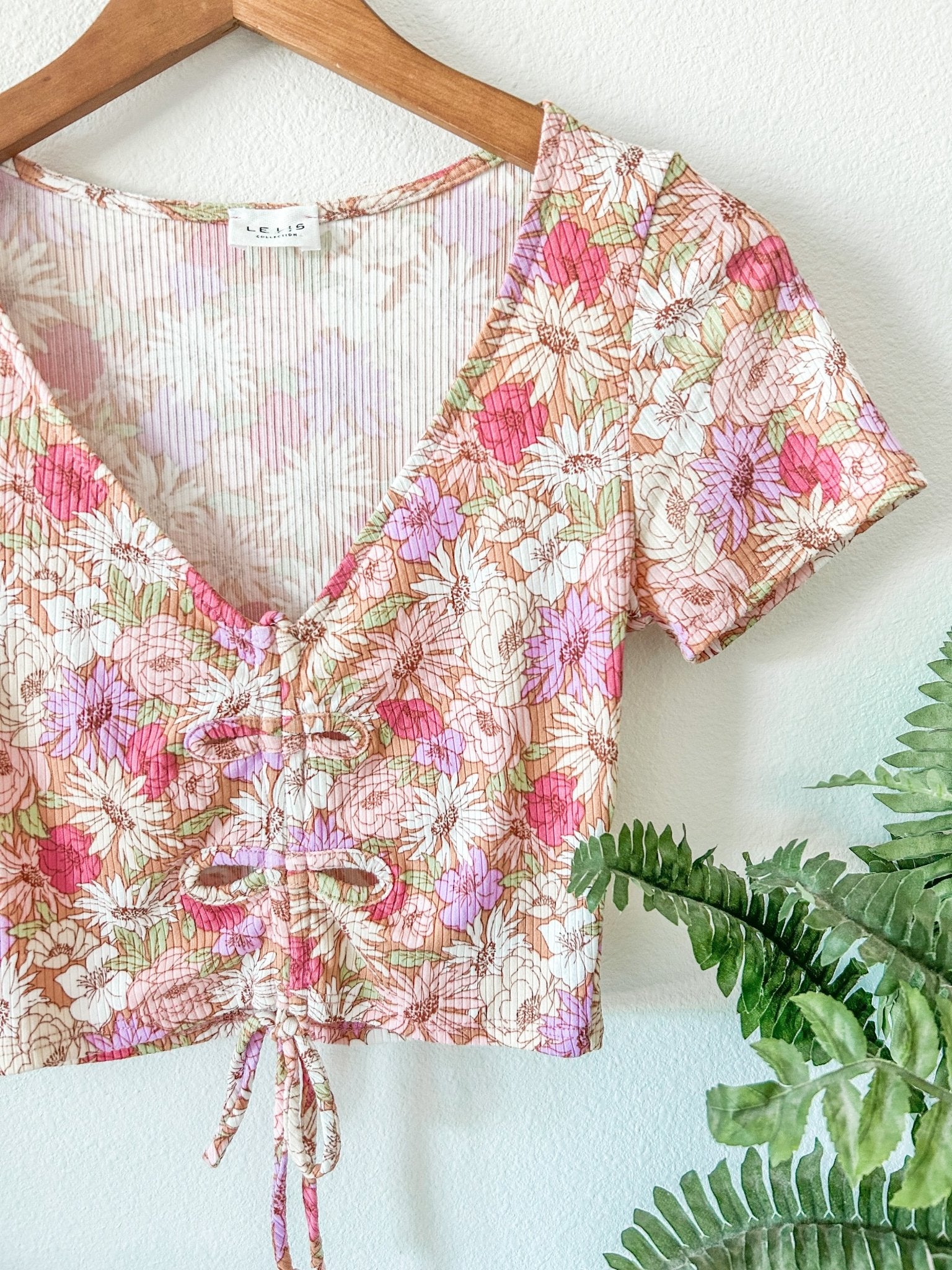 Floral Print Ruched Top - Styled by Ashley Brooke