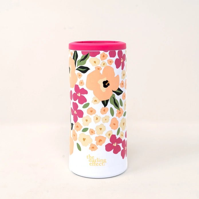 Floral Skinny Can Cooler - Styled by Ashley Brooke