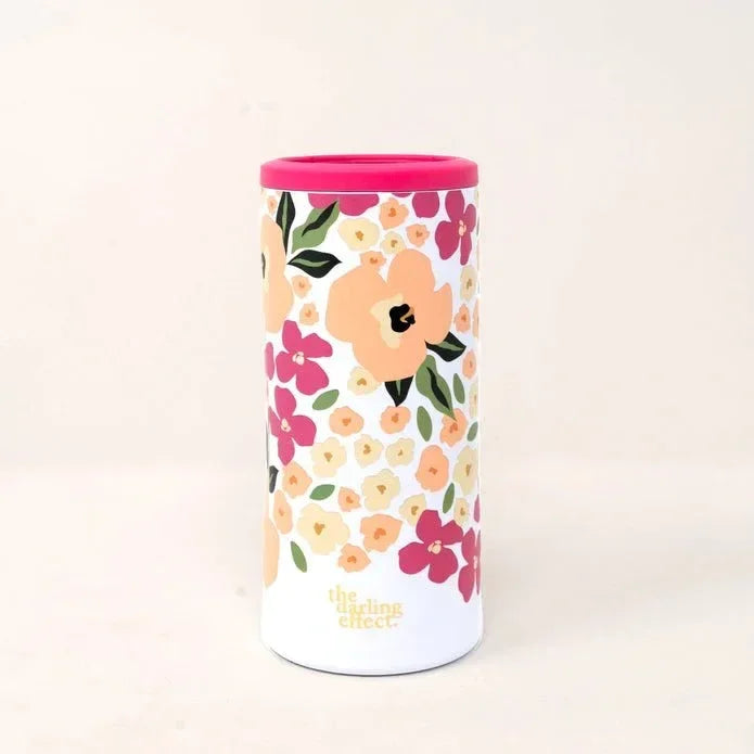 Floral Skinny Can Cooler - Styled by Ashley Brooke