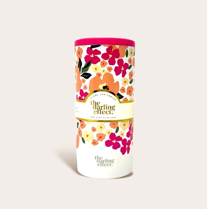 Floral Skinny Can Cooler - Styled by Ashley Brooke