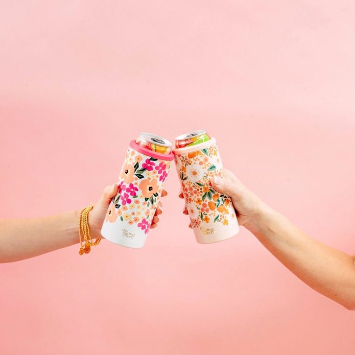 Floral Skinny Can Cooler - Styled by Ashley Brooke