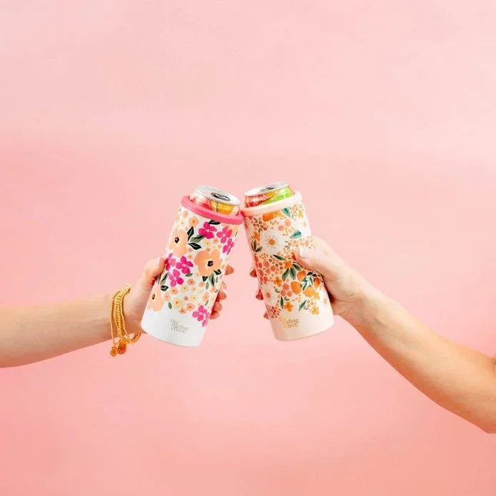 Floral Skinny Can Cooler - Styled by Ashley Brooke