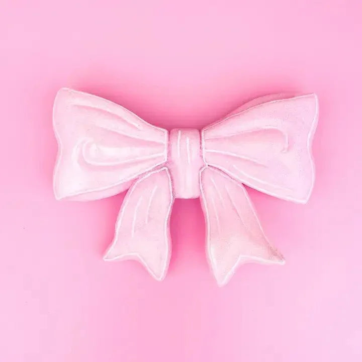 Giant Pink Bow Christmas Tree Topper - Styled by Ashley Brooke