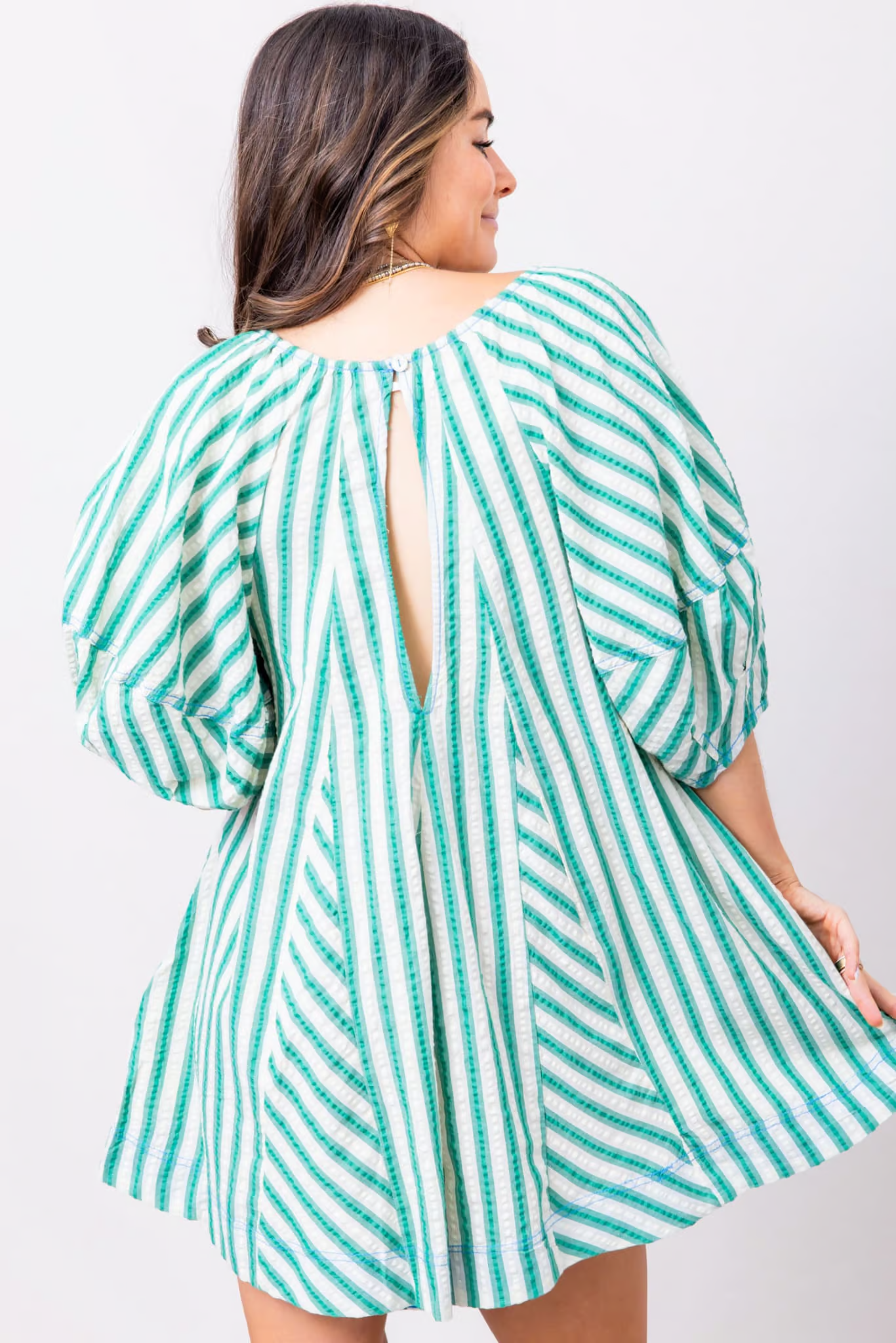 Bop Around Playsuit Romper in Green - Styled by Ashley Brooke