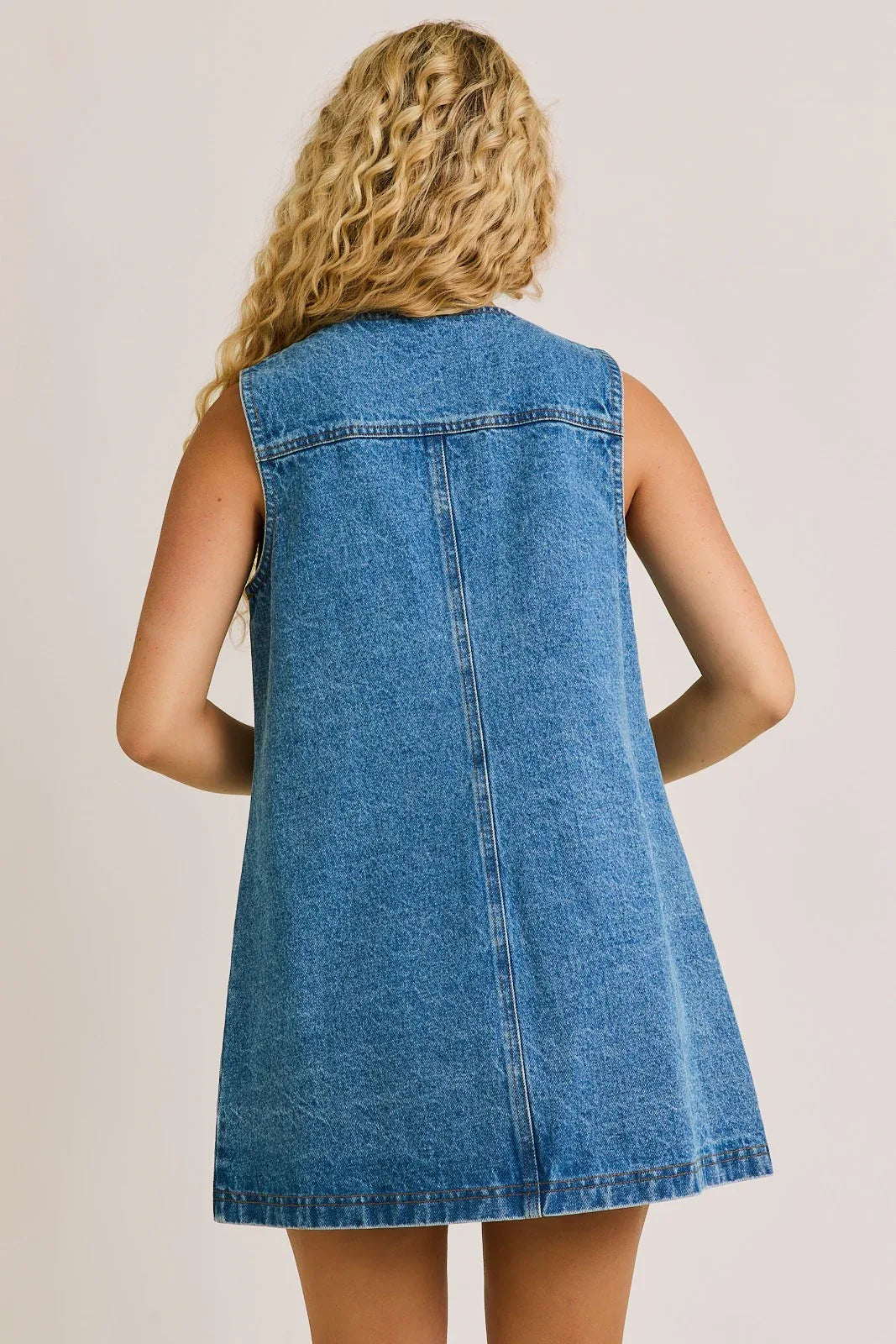 PRE-ORDER: Button Down Denim Dress - Styled by Ashley Brooke