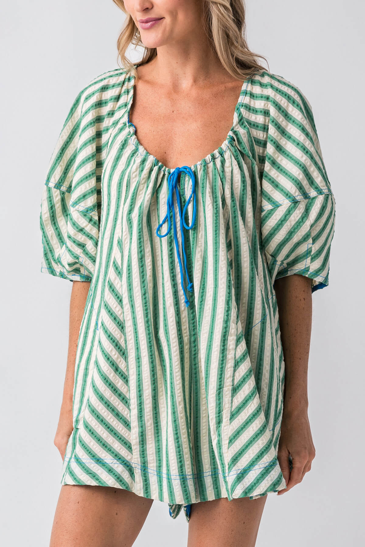 Bop Around Playsuit Romper in Green - Styled by Ashley Brooke