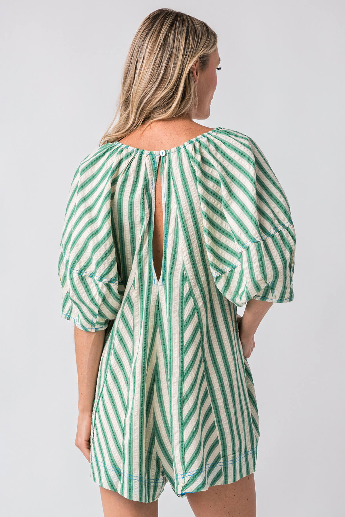 Bop Around Playsuit Romper in Green - Styled by Ashley Brooke