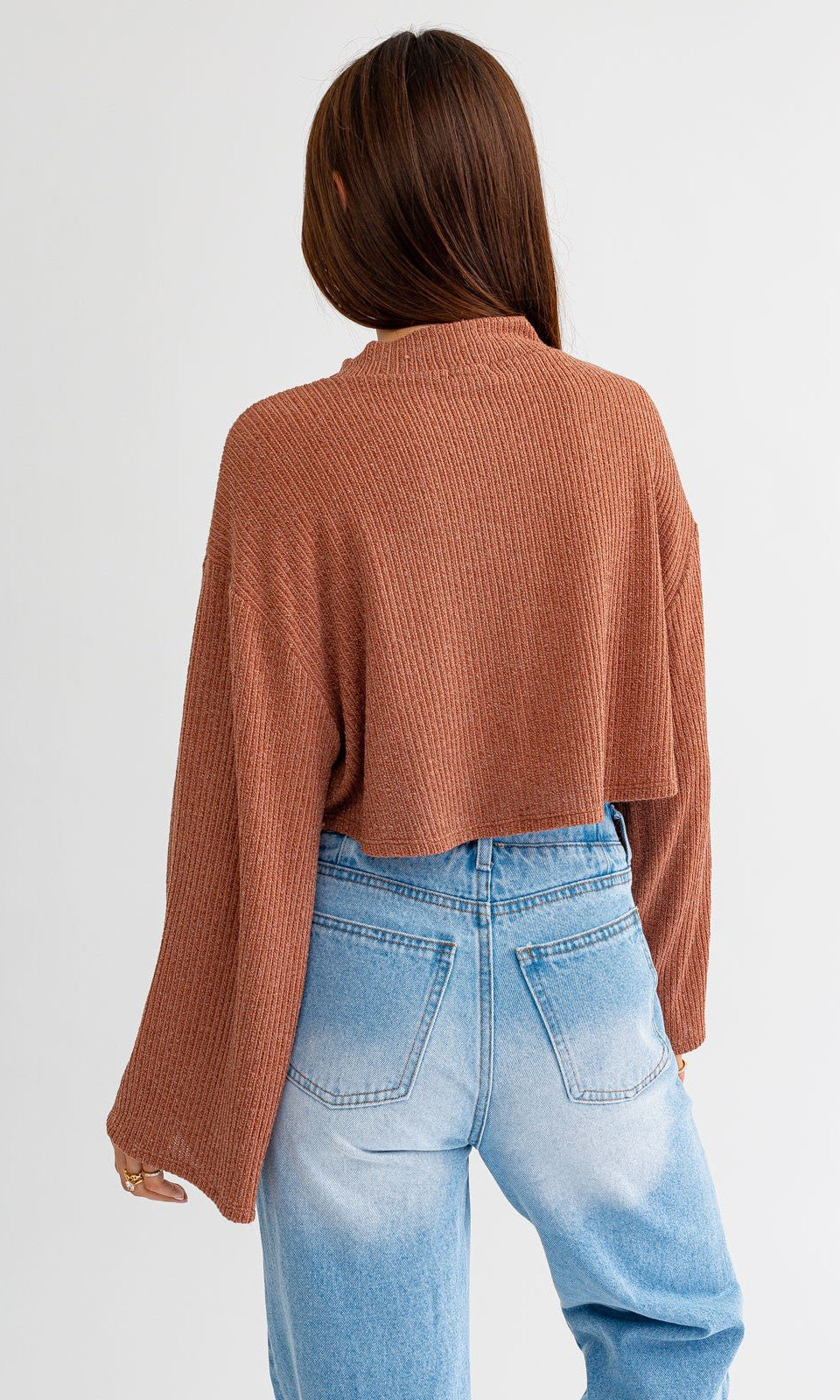 Long Sleeve Mock Neck Top - Styled by Ashley Brooke