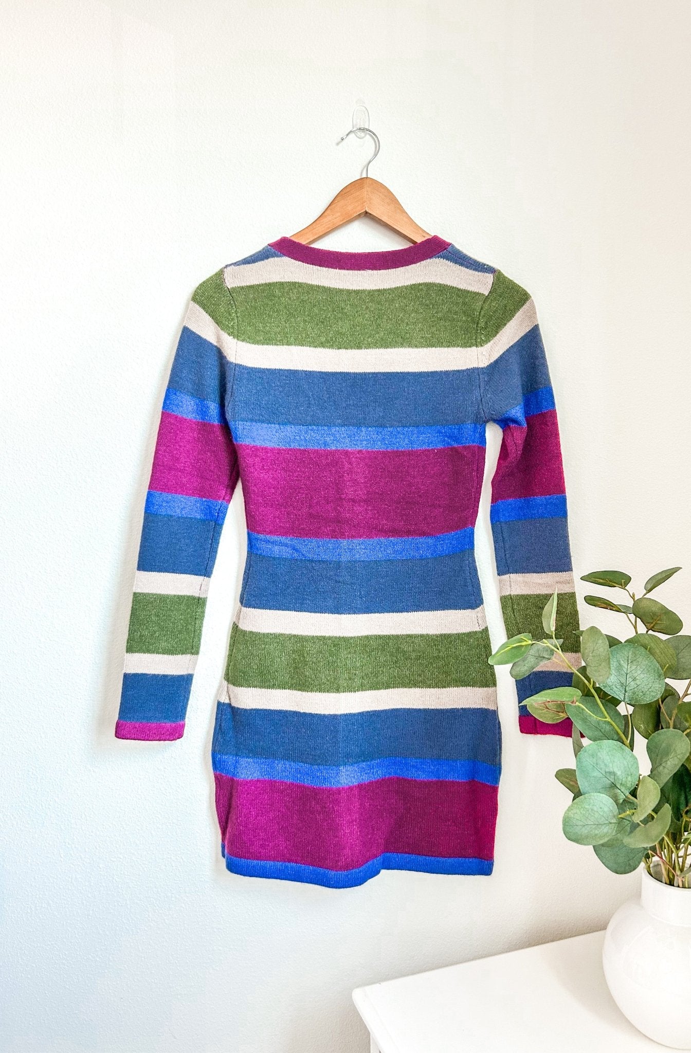 Multicolor Striped Sweater Dress - Styled by Ashley Brooke