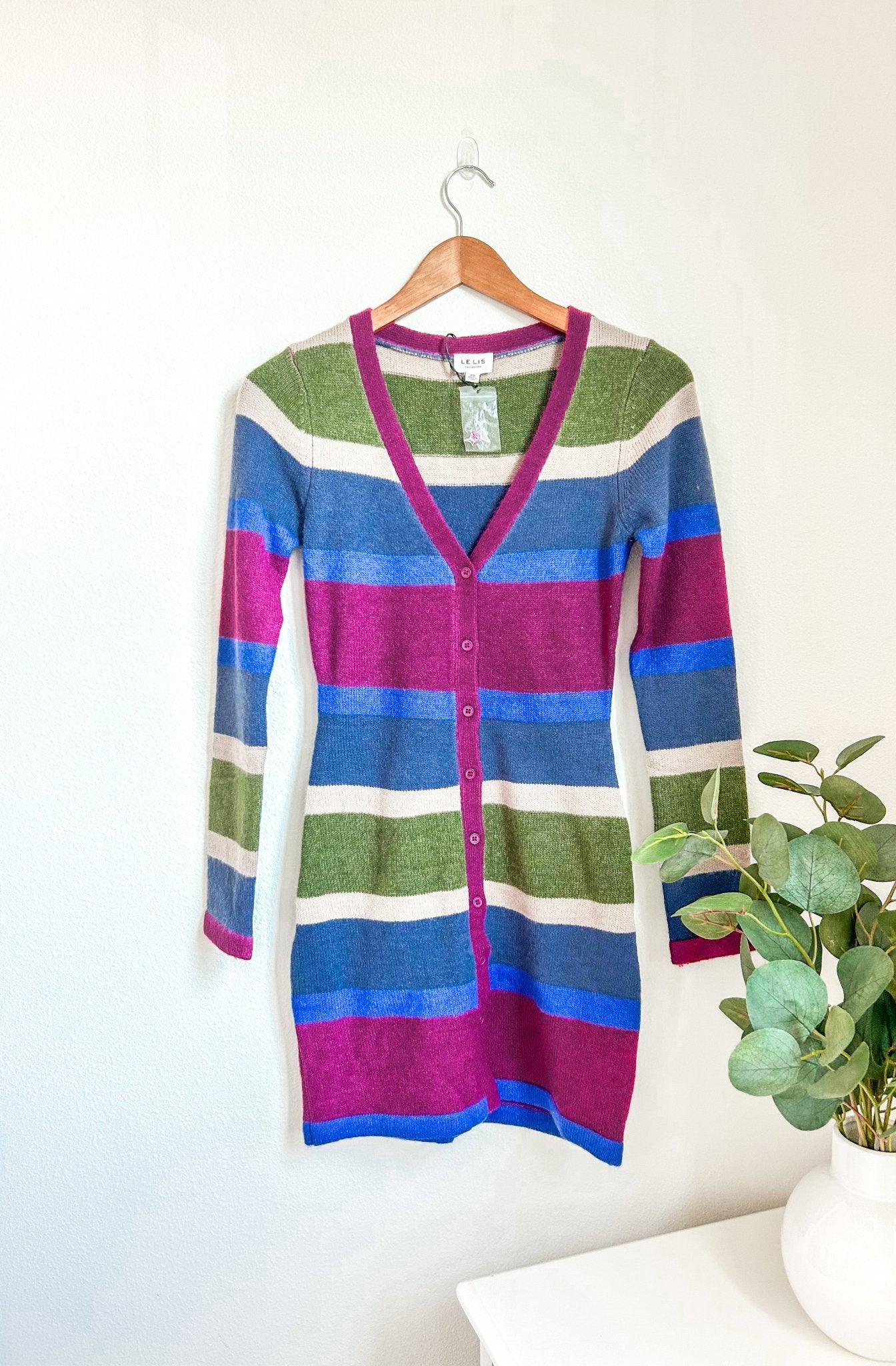 Multicolor Striped Sweater Dress - Styled by Ashley Brooke