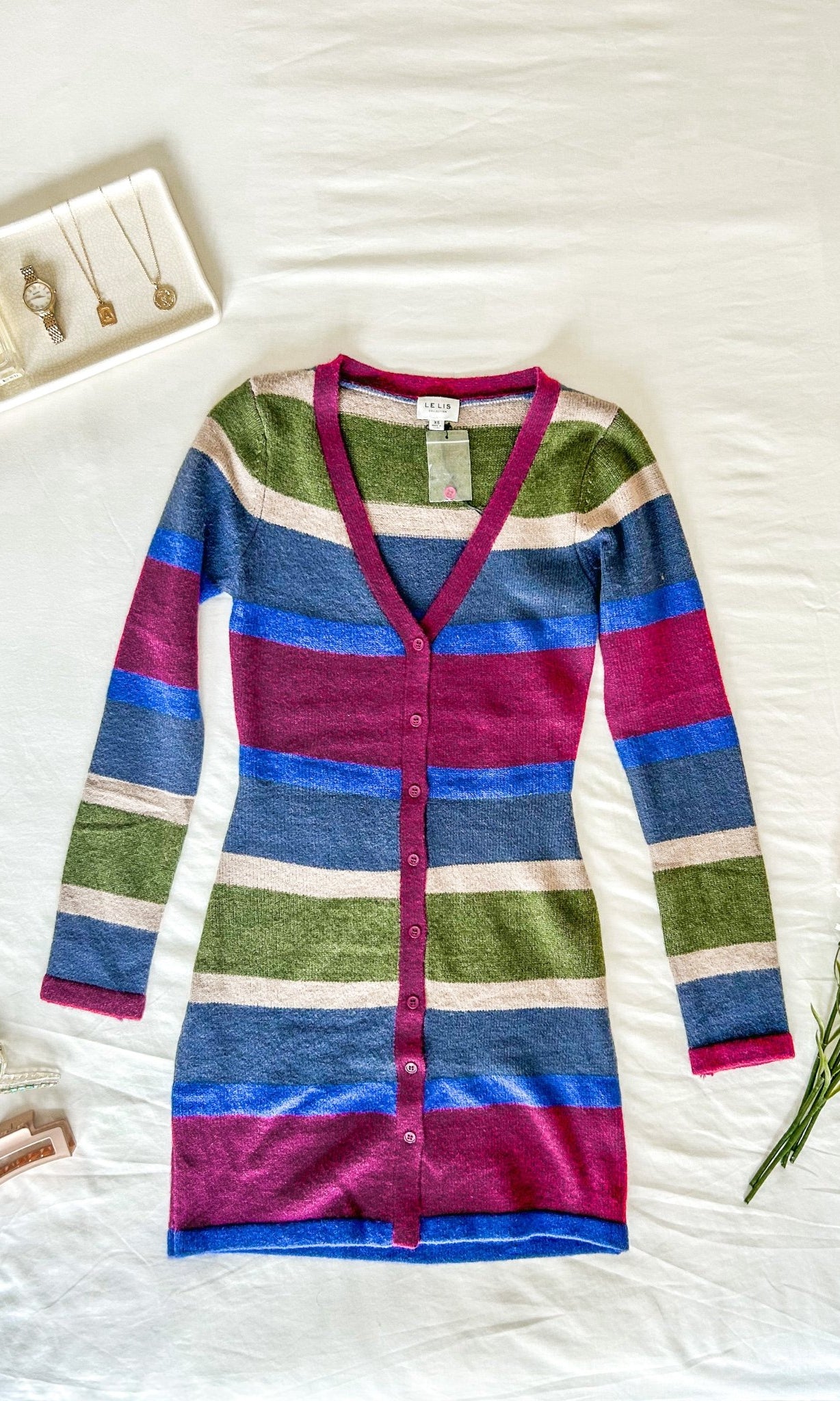 Multicolor Striped Sweater Dress - Styled by Ashley Brooke