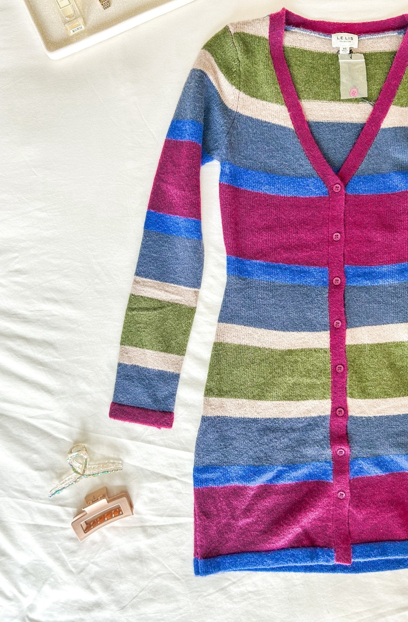 Multicolor Striped Sweater Dress - Styled by Ashley Brooke