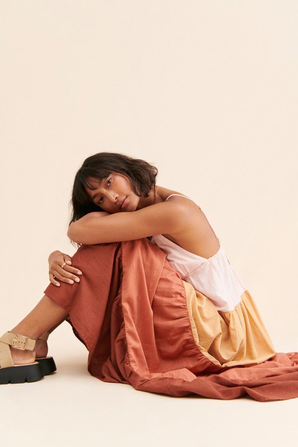 The Raya Colorblock Maxi Dress - Styled by Ashley Brooke