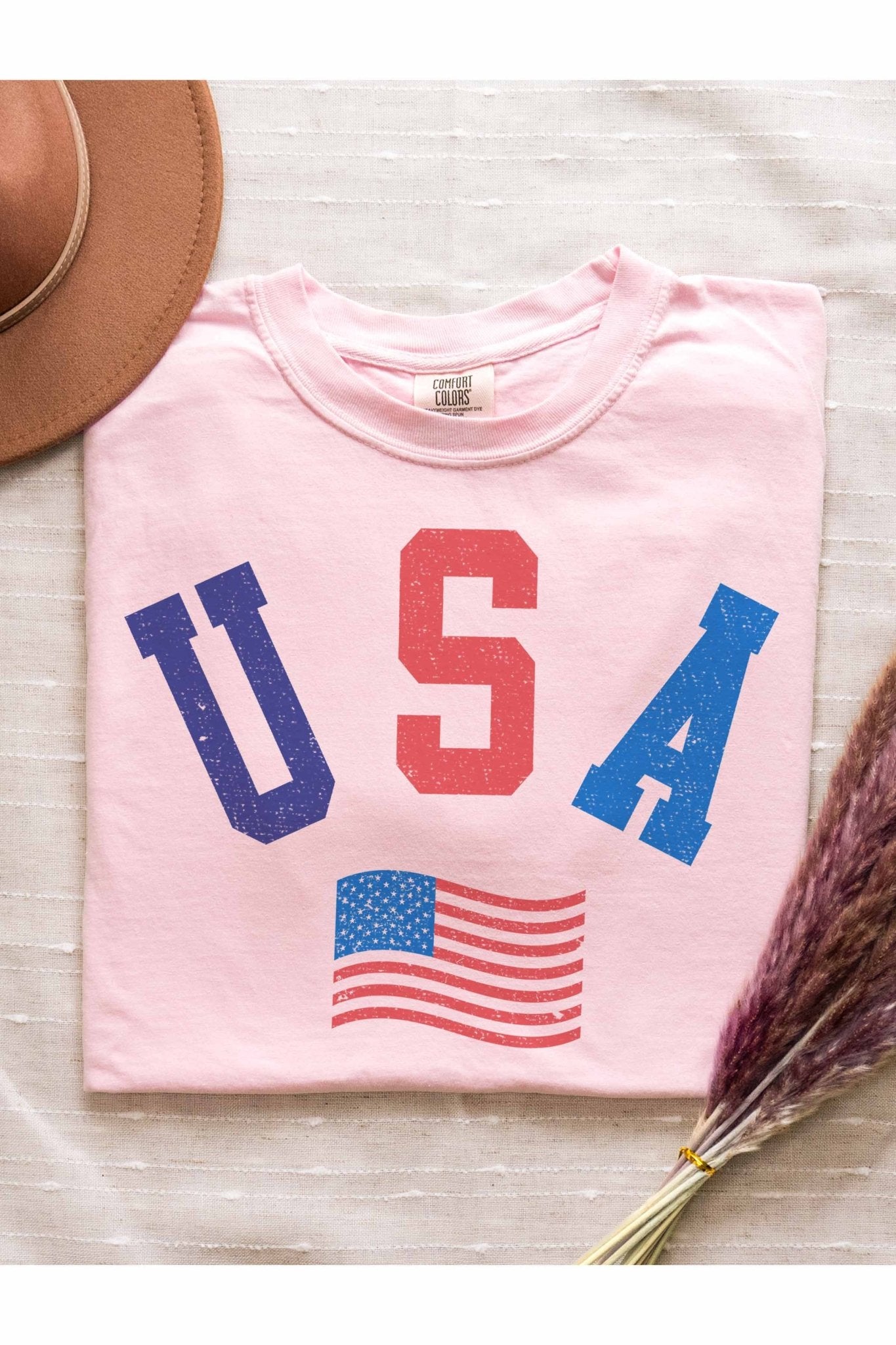USA Flag Graphic Tee - Styled by Ashley Brooke
