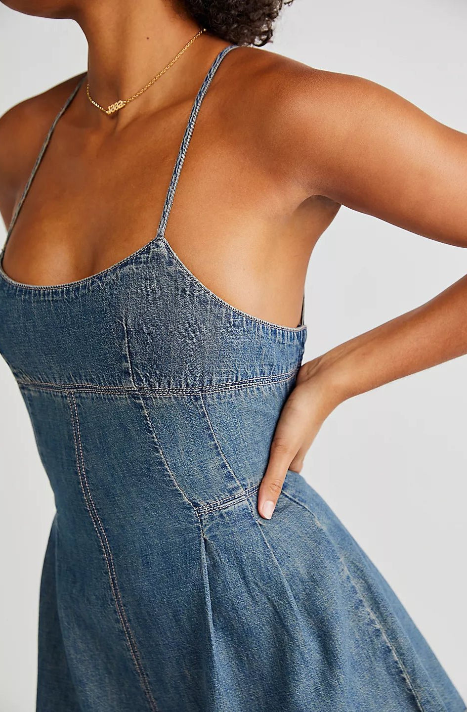 Washed Denim Romper - Styled by Ashley Brooke