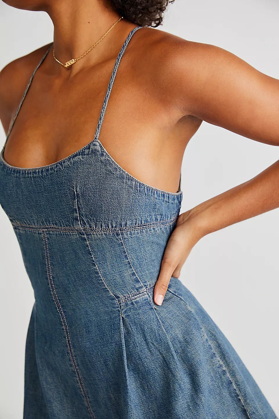 Washed Denim Romper - Styled by Ashley Brooke