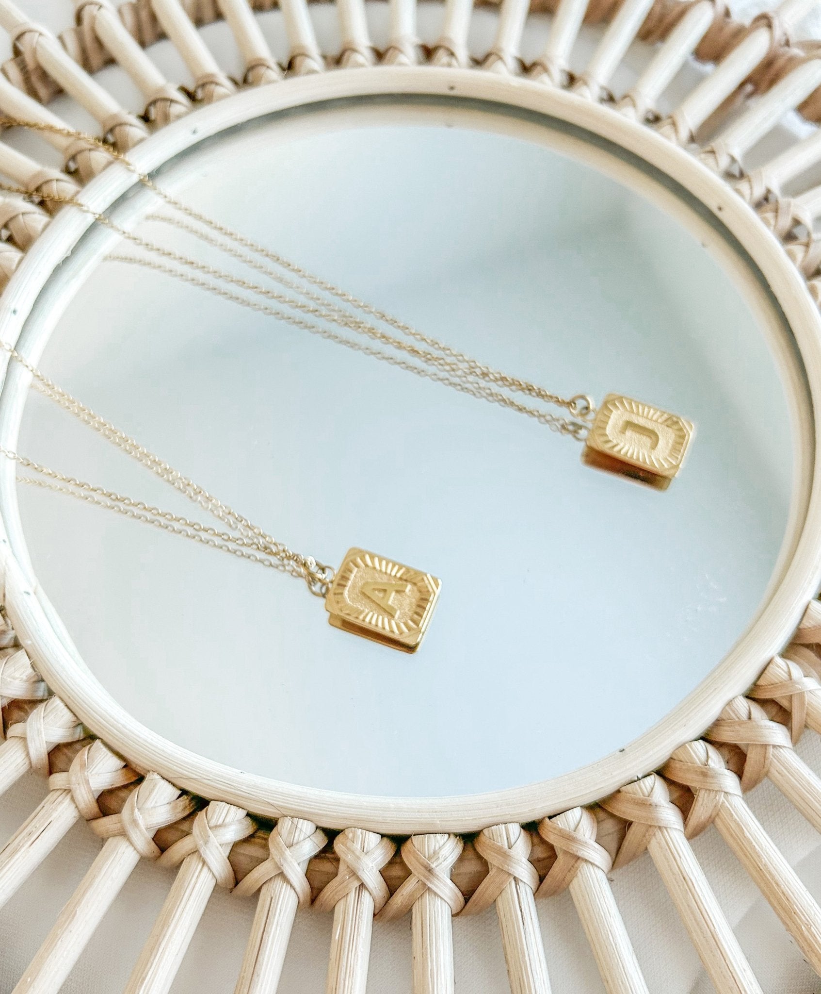 18k Gold Plated Initial Necklace - Styled by Ashley Brooke