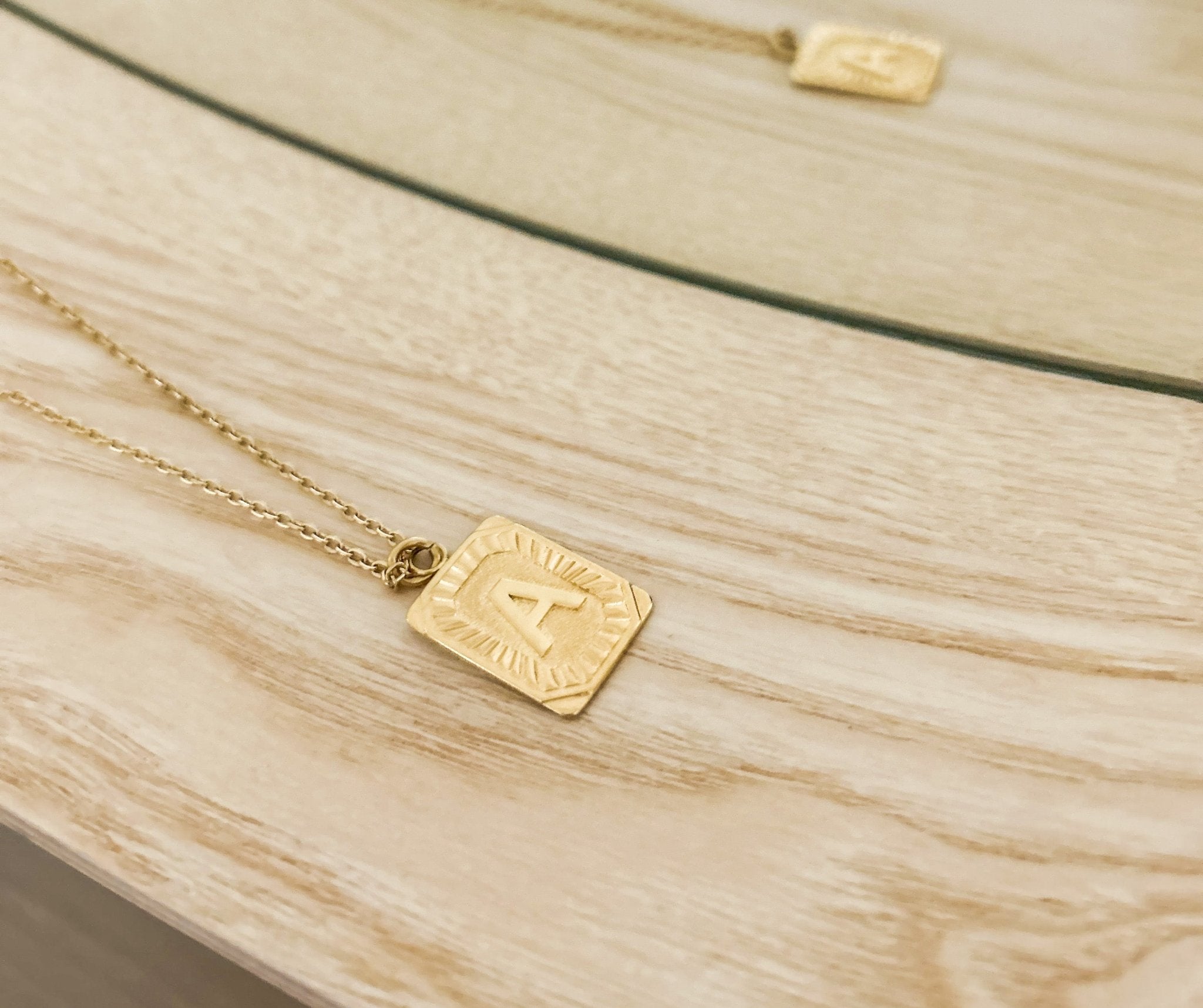 18k Gold Plated Initial Necklace - Styled by Ashley Brooke