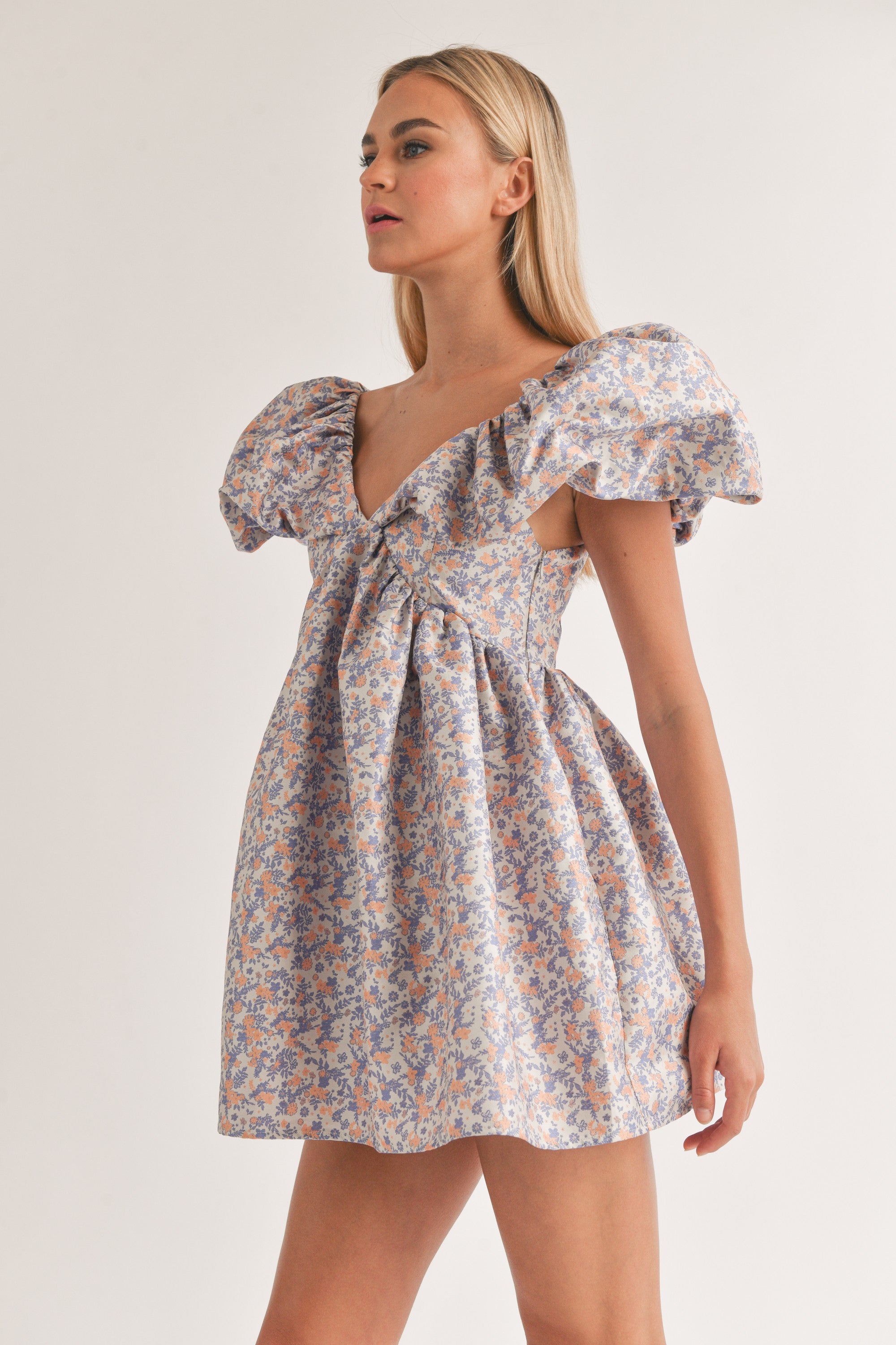 Puff Sleeve Mini Dress – Styled by Ashley Brooke