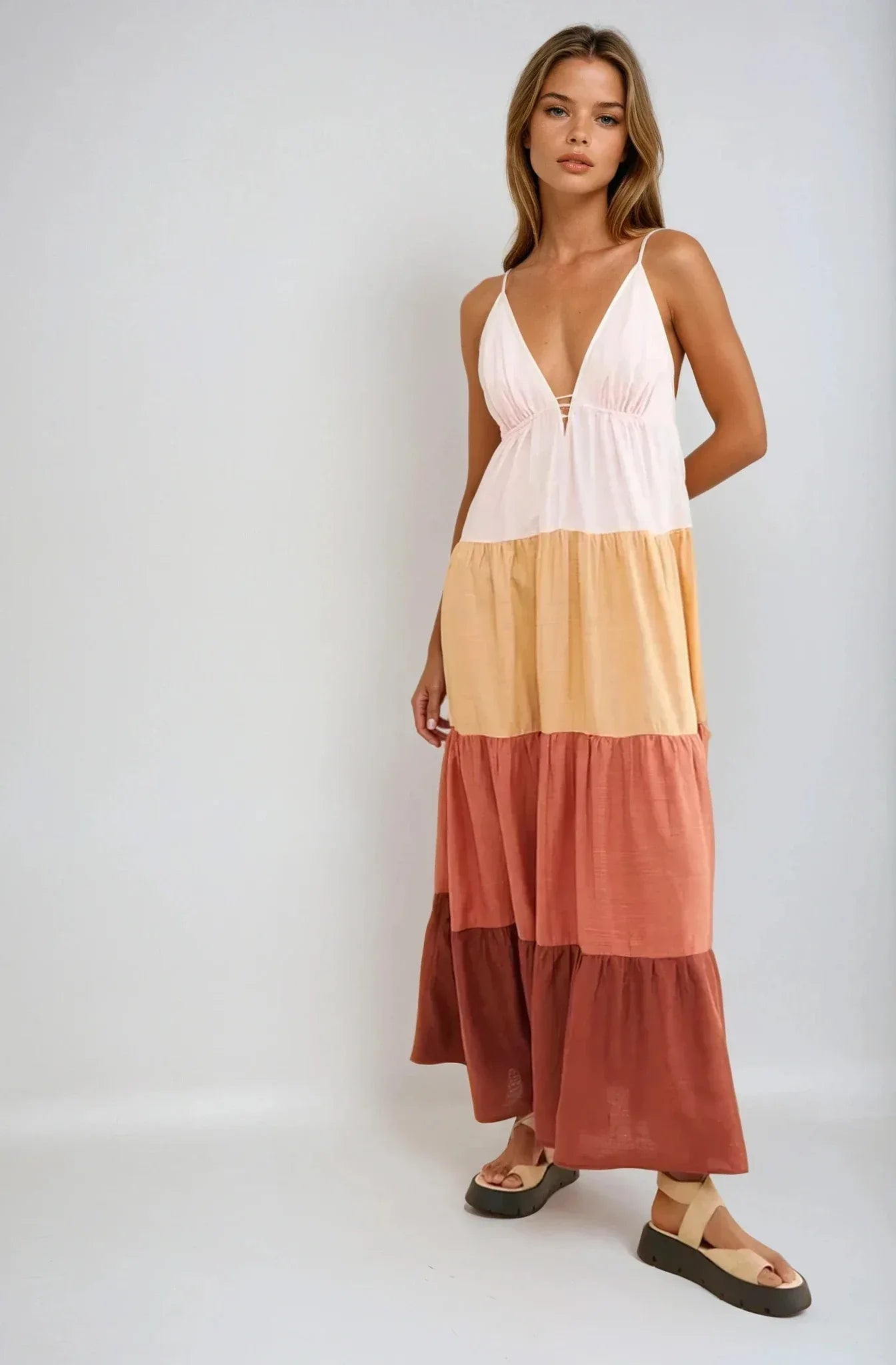The Raya Colorblock Maxi Dress - Styled by Ashley Brooke