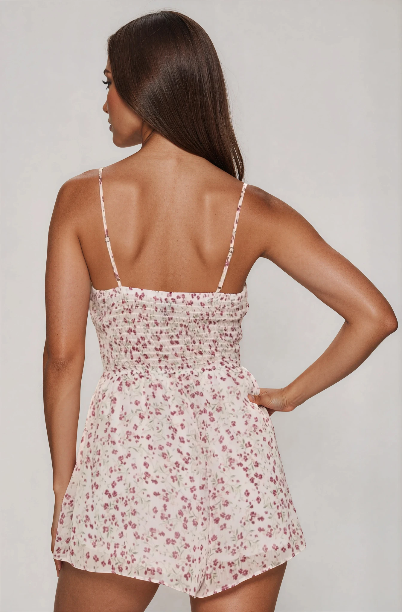 Jacquard Floral Mini Dress