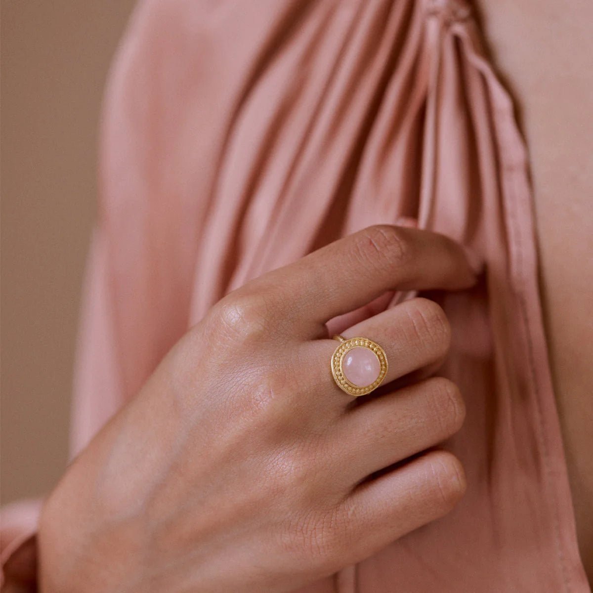 Anaïs Pink Ring by Agapé (2 year warranty) - Styled by Ashley Brooke