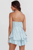 Baby Blue Corset Romper - Styled by Ashley Brooke