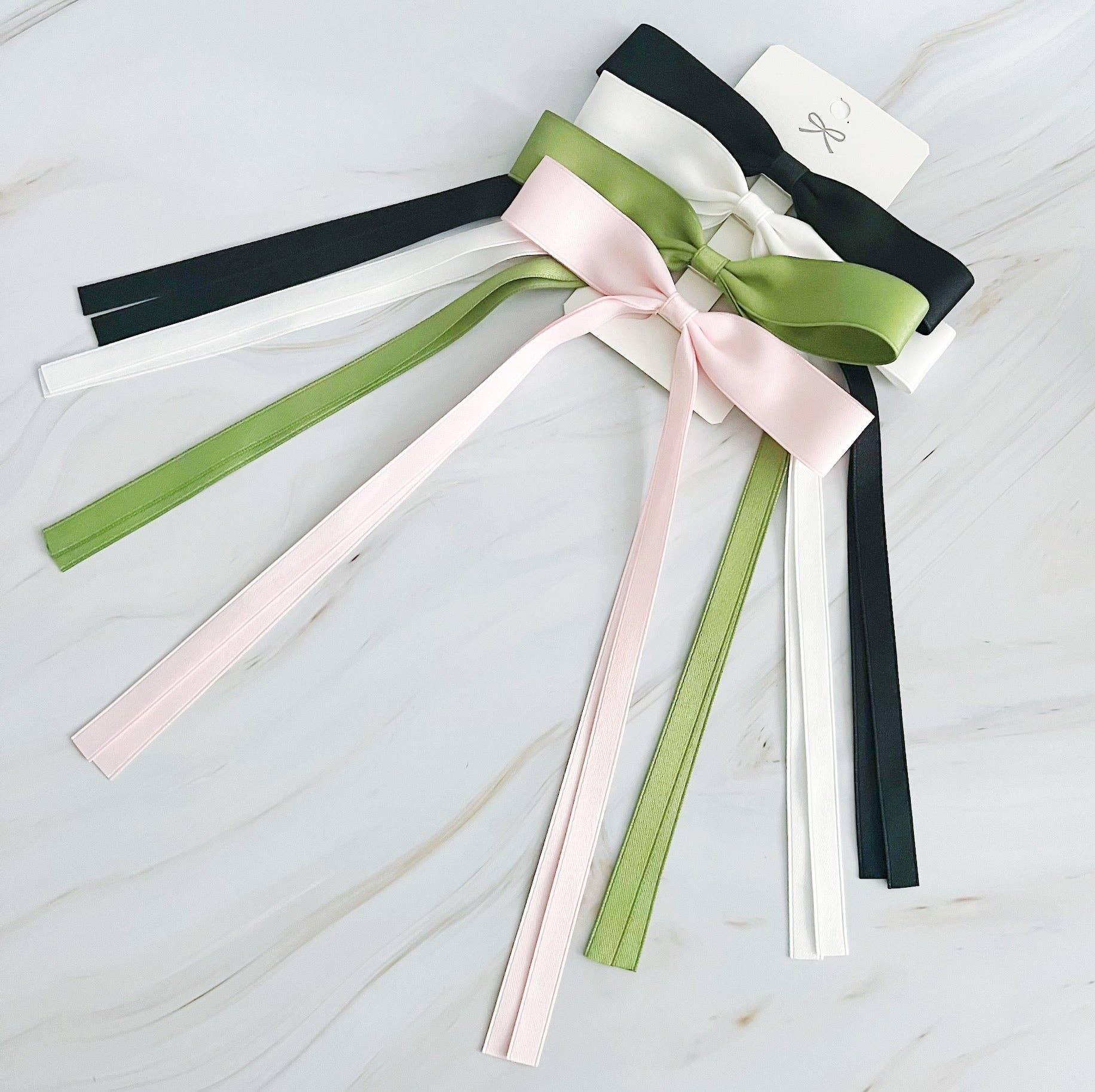 Ballerina Slim Bow Hair Clip Set Of 4 - Styled by Ashley Brooke