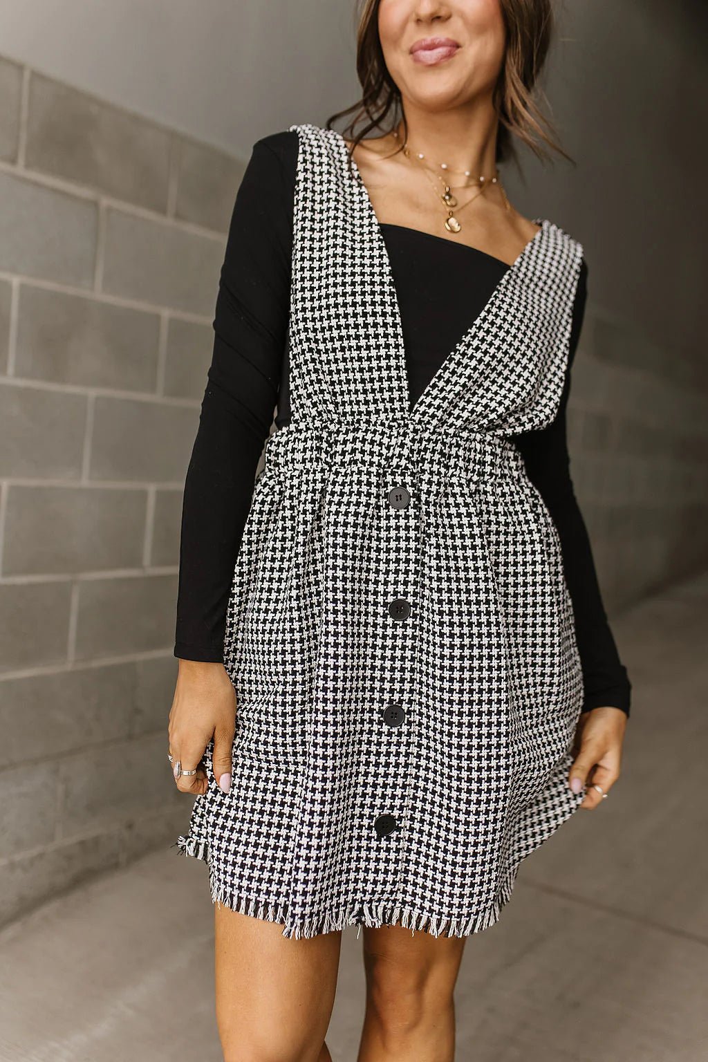 Black and White Teed Dress - Styled by Ashley Brooke