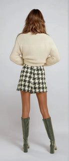 Black and White Tweed Skort - Styled by Ashley Brooke