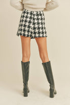 Black and White Tweed Skort - Styled by Ashley Brooke