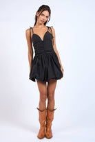 Black Fit and Flare Mini Dress - Styled by Ashley Brooke